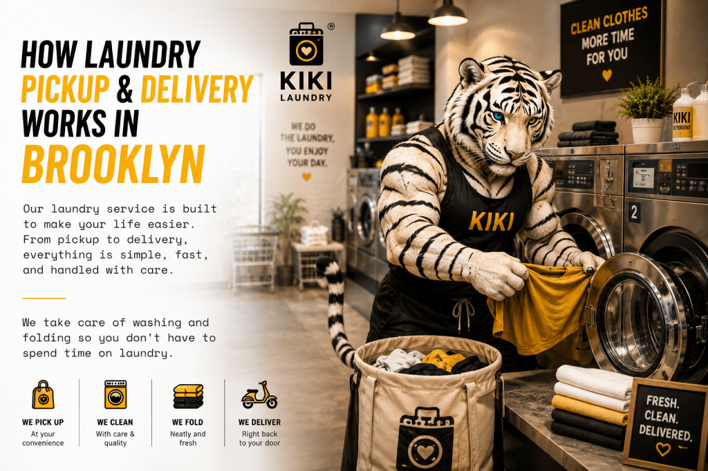 How laundry pickup and delivery works in Brooklyn NYC β KIKI Laundry